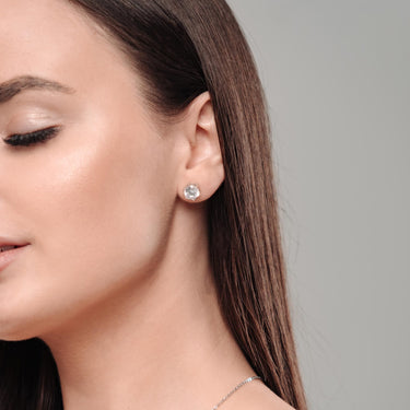 Silver Classic Earrings - Sterling Silver Earrings For Women - Silver Stud Earrings Earrings Brother & Sisters